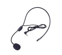 ulafbwur Head Microphone Head-Mounted Microphone Universal High Sensitivity Portable 3.5mm Plug Mini Headset Conference Wired Microphone for Teaching Condenser Microphone