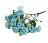 ulafbwur Imitation Rose 1 Bouquet Simulation Rose No Watering Vivid Ornamental Bright Color Artificial Flowers Home Beautification Artificial Flowers Fake Rose