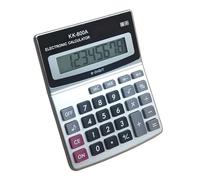 Ulafbwur KK 800A Silver 8-Digit Financial Calculator, Large LCD Display, ABS Material, 14cm x 11cm x 1.6cm