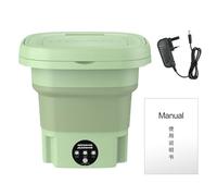 ulafbwur Laundry Machine Detachable Drain Basket Business Trip Retractable Washing Machine 1 Set Durable Green UK Plug