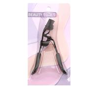 ulafbwur Long-Lasting Effect Eyelash Curler Ergonomic Handle with Brush Heart Decor Wide Angle Elastic Spring Automatic Bounce Portable Stainless Steel C
