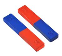 ulafbwur Magnet 2Pcs/Set Physics Experiment Pole Teaching Tool Red Blue Painted N/S Bar Magnet