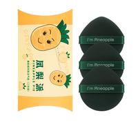 ulafbwur Makeup Blenders Wet and Dry Lightweight Makeup Blenders Puffs 3 Pcs Lightweight Cyan Round