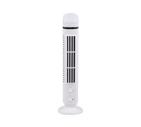 ulafbwur Mini Tower Fan Efficient Air Movement Bladeless Standing Floor Wide-angle Oscillation Gentle Breeze Usb Charging Easy to Clean Cooling with Led White