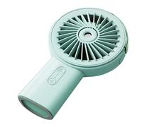 ulafbwur Outdoor Misting Fan Rechargeable Cooling Portable Handheld Battery Operated Water Spray with 3-speed Settings Low Noise Lightweight Compact Green