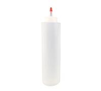 ulafbwur PE 8/16oz Clear Squeezes Condiment Bottles Sauces Ketchup Syrup Storage Container