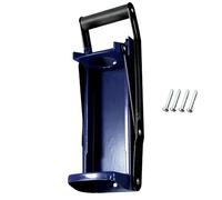 ulafbwur Press with Bottle Lid Opener 16oz 500ml Large 2 in 1 Crusher Bottle Opener Wall Mounted Recycling Tool Soft-grip Handle Press Blue