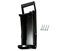 ulafbwur Press with Bottle Lid Opener 16oz 500ml Large 2 in 1 Crusher Bottle Opener Wall Mounted Recycling Tool Soft-grip Handle Press Black