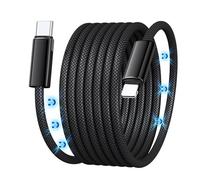 ulafbwur Retractable Charging Cable High Power Output Magnetic Data Fast Cord for Iphone Laptop Car Charger Tangle-free Type-C to Lighnting 150CM