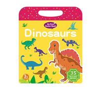 ulafbwur Reusable Stickers for Imaginative Play Sticker Book Educational Washable Jelly Fun Travel Activity Busy Toddlers Kids Fine Motor Skill Development Dinosaur