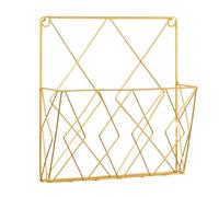 ulafbwur Storage Holder Wall Shelf Modern Style Space-saving Chic Grid Design Wall Mounted Magazines Storage Rack for Home Magazines Rack Wall Mounted