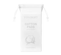 ulafbwur Thin Cotton Pads for Skincare Pad Makeup Removal 100pcs/bag Ultra Nail Polish Soft Lint-free Absorbent Square Nails Lips Eyes Dry/wet Use Versatile White