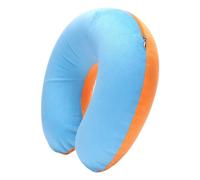 ulafbwur U-shaped Travel Pillow Neck Pillow Cushion U-shaped Pillow Flocked Plush Fabric Comfortable Touch Blue & Yellow One Size