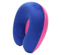ulafbwur U-shaped Travel Pillow Neck Pillow Cushion U-shaped Pillow Flocked Plush Fabric Comfortable Touch Red & Blue One Size
