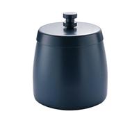 ulafbwur Unique Design Ashtray Stainless Steel with Lid Windproof Anti-scalding Large Capacity Cigarette-butt Storage Box for Home Hotel Smell Proof Smokeless Blue M