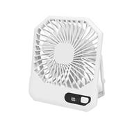 ulafbwur Usb Rechargeable Fan Portable Mini Cooler Desk Cooling Low Noise Compact Size with 3 Speed Settings White