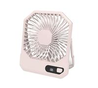 ulafbwur Usb Rechargeable Fan Portable Mini Cooler Desk Cooling Low Noise Compact Size with 3 Speed Settings Pink