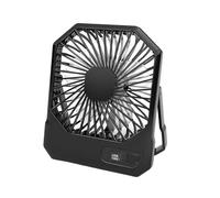 ulafbwur Usb Rechargeable Fan Portable Mini Cooler Desk Cooling Low Noise Compact Size with 3 Speed Settings Black