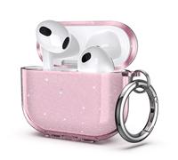ULAK Compatible with AirPods 3 Case for Women Girls Transparent Shock