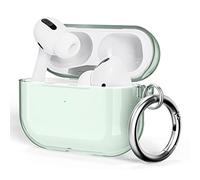 ULAK for Airpods Pro 2nd/1st Generation Case, Protective AirPod Pro Cover Soft TPU Transparent Shockproof Case Accessories with Keychain for Airpods Pro 2/1 - Green