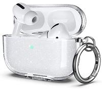 ULAK for Airpods Pro 2nd/1st Generation Case, Protective AirPod Pro Cover Soft TPU Transparent Shockproof Case Accessories with Keychain for Airpods Pro 2/1 - Glitter
