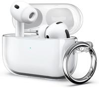 ULAK for Airpods Pro 3 Case Clear, Soft TPU Shockproof Anti-Yellowing Protective Cover Case for Airpods Pro 3rd Generation (2025) with Ring Keychain,Front LED Visible, Crystal Clear