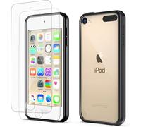 ULAK for iPod Touch 7/6/5 Case with 2 HD Screen Protectors, Black