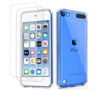 ULAK for iPod Touch 7/6/5 Case with 2 HD Screen Protectors, Clear