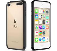 ULAK iPod Touch 7 Case, iPod Touch 5/6 Case with 2 Screen Protectors, Crystle Slim Soft TPU Bumper Hard Cover for Apple iPod Touch 5th / 6th / 7th Gen - Black