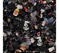 Ulalaza 100pcs Cute Slime Charms Mixed Set Resin Flatback for DIY Craft Making Ornament Scrapbooking Beads Assorted Candy Fruit Cake Trellis