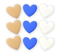 Ulalaza 100pcs Resin Mini Heart Ornament Handicrafts Accessories Slime Charms Mixed Set DIY Miniature Scene Layout Micro Home Decoration