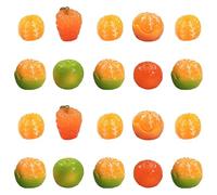 Ulalaza 50pcs Resin Mini Fruit Snacks Slime Charms Mixed Set Handicrafts Accessories DIY Miniature Scene Layout Micro Home Decoration