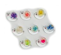 Ulalaza 50pcs Resin Mini Marine Organism Slime Charms Mixed Set Handicrafts Accessories DIY Miniature Scene Layout Micro Home Decoration