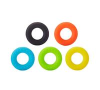 Ulalaza 5PCS Hand Grip Strengthener Rings Strength Trainer for Forearm Exercise Guitar Finger Strengtheners Rock Climbing Grips Workout 20 30 40 50 60 Pounds