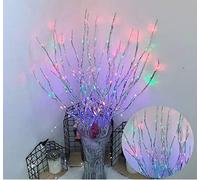 Ulalaza 77cm 6 Pack Twig Lamp Battery Operated LED Lighted Willow Branches Vase Fillers Use for Christmas Home Party Decoration Indoor Outdoor