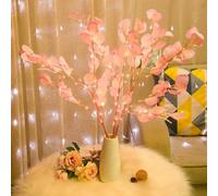 Ulalaza 88cm 2 Branches 40 LED Bulbs Twig Lamp Battery Operated LED Lighted Willow Branches Vase Fillers Use for Christmas Home Party Decoration Indoor Outdoor