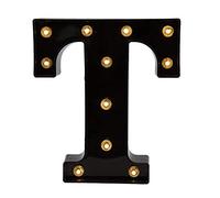 Ulalaza Black & White LED Light Up Sign 2xAA Battery Powered Letter Marquee for Wedding Birthday Party Christmas Lamp Night Light