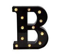 Ulalaza Black & White LED Light Up Sign 2xAA Battery Powered Letter Marquee for Wedding Birthday Party Christmas Lamp Night Light