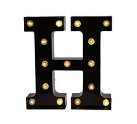 Ulalaza Black & White LED Light Up Sign 2xAA Battery Powered Letter Marquee for Wedding Birthday Party Christmas Lamp Night Light