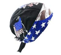 Ulalaza Breathable Bandana Hat Cotton Durag Headwrap Pirate Cap Skull Caps Mens Womens (03 05)