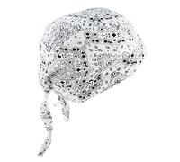 Ulalaza Breathable Bandana Hat Cotton Durag Headwrap Pirate Cap Skull Caps Mens Womens