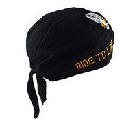 Ulalaza Breathable Bandana Hat Cotton Durag Headwrap Pirate Cap Skull Caps Mens Womens