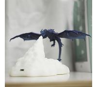 Ulalaza Fire Dragon lamp ice Dragon lamp 3D Printing Night lamp Moon lamp with USB Gift Suitable for Decorating Bedroom