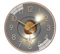 Ulalaza HOME Vintage Table Clock Silent Melting Clock Surrealism Dripping Clock Funny Creative Gift Shelf Small Rustic Metal Clock with Roman Numerals for Home Kitchen Office Desk Table