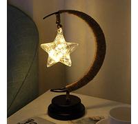 Ulalaza LED Copper Wire Lamp Wrought Iron Ornaments Night Light Creative Bedroom Nordic Style Retro Wind Decoration Holiday Without Battery