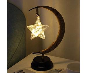 Ulalaza LED Copper Wire Lamp Wrought Iron Ornaments Night Light Creative Bedroom Nordic Style Retro Wind Decoration Holiday Without Battery