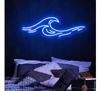 Ulalaza LED Decorative Lights USB Interface Mountains Sunrise Sunset Led Neon Signs Home Decoration Wall Art Christmas Brightness Adjustable 34X17cm