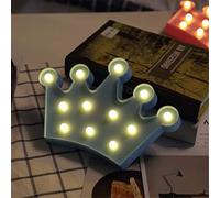 Ulalaza LED Night Lights Battery Operated LED Marquee Sign Decorative Moon Cloud Star Lamps for Home Decor