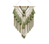 Ulalaza Macrame Wall Hanging Decor Handmade Woven Tapestry Tassel Wall Hanging Ornaments Boho Wall Hanging Apartment Room Home Office Decoration Bedroom Living Room Gallery