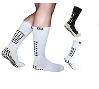 Ulalaza Unisex Anti Slip Sports Thicken Cushion Soccer Socks Non Skid Grippy Traction for Football Basketball Sports